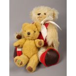 A limited edition Merrythought mohair the Wiltshire bear with growler, along with another