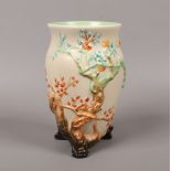 A Clarice Cliff vase in the Cherry Tree design.