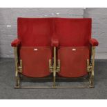 A pair of folding theatre / cinema seats.