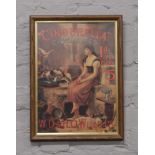 A framed W.D & H.O Wills Ltd advertising print 'Cinderella' cigarettes.