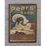 A framed print for Pears soap.