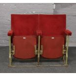 A pair of folding theatre / cinema seats.