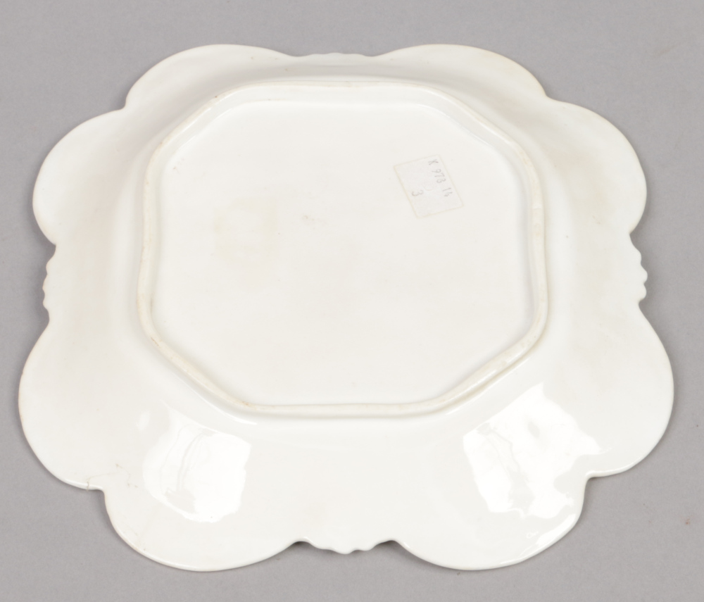 A Rockingham part dessert service with C-scroll moulding and having gilt and grey borders. Each - Image 2 of 19