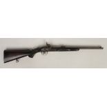A Westley Richards & Co. Whitworth patent breech loading monkey tail percussion rifle .450. With
