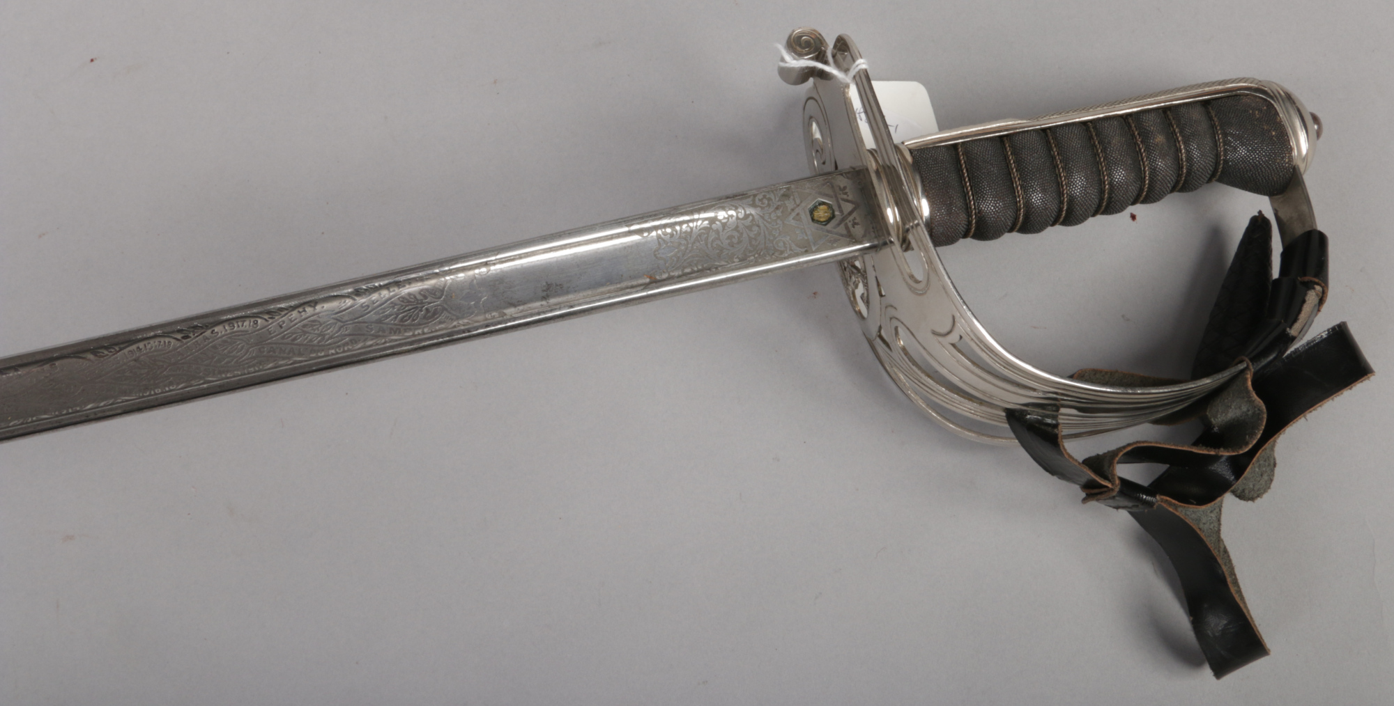 A George V 1827 pattern Royal Rifle Corps. Officers sword by Wilkinson Sword, London. With etched - Image 4 of 8