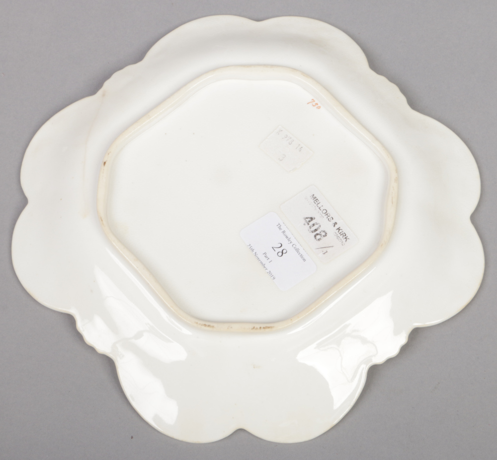 A Rockingham part dessert service with C-scroll moulding and having gilt and grey borders. Each - Image 9 of 19