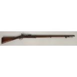 A P53 Tower pattern three band percussion rifle with Schneider conversion .577. With walnut