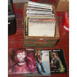 A box of mainly rock and pop records to include Bob Dylan, Erasure, Mott the Hoople etc.
