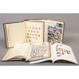 Four albums of world stamps to include 19th century examples.