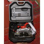 A cased Black And Decker 1500 watt KS1500L circular saw.