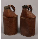 Railway interest - two British Rail oil cans, inscribed B.R.