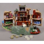 A Mattel Harry Potter Hogwarts school deluxe electronic play set.