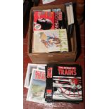 A box of various magazines to include The World of Trains, Truck, War Monthly etc.