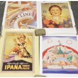Four Australian advertising prints to include two from P&O Heritage collection.