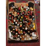 A box of various alcohol miniatures.