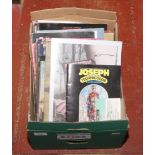 A box of theatre and concert programmes.