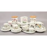 A collection of Portmeirion botanical garden ceramics.