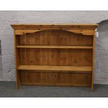 A pine dresser top / bookcase.
