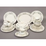 A collection of Royal Albert bone china tea / dinnerwares in The Brigadoon design.