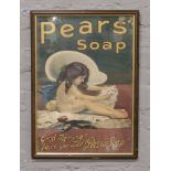 A framed print for Pears soap.