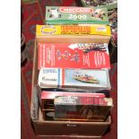 A collection of boxed board games / construction kits to include Meccano, Waddingtons Captain