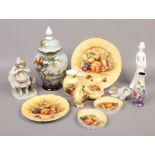 A collection of ceramics to include Aynsley Orchard gold, Nao, Lladro, Old Tupton ware etc.