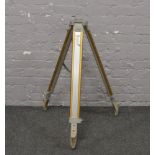 A Sokkia surveyors tripod.