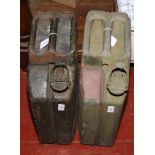 Two vintage military jerry cans one second World War dated 1945 the other 1965.