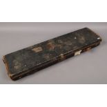 A James Dalziel Dougall gun and rifle manufacturers leather bound gun case.