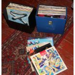 Two carry cases of mainly pop records to include Duran Duran, The Police, New Order etc.