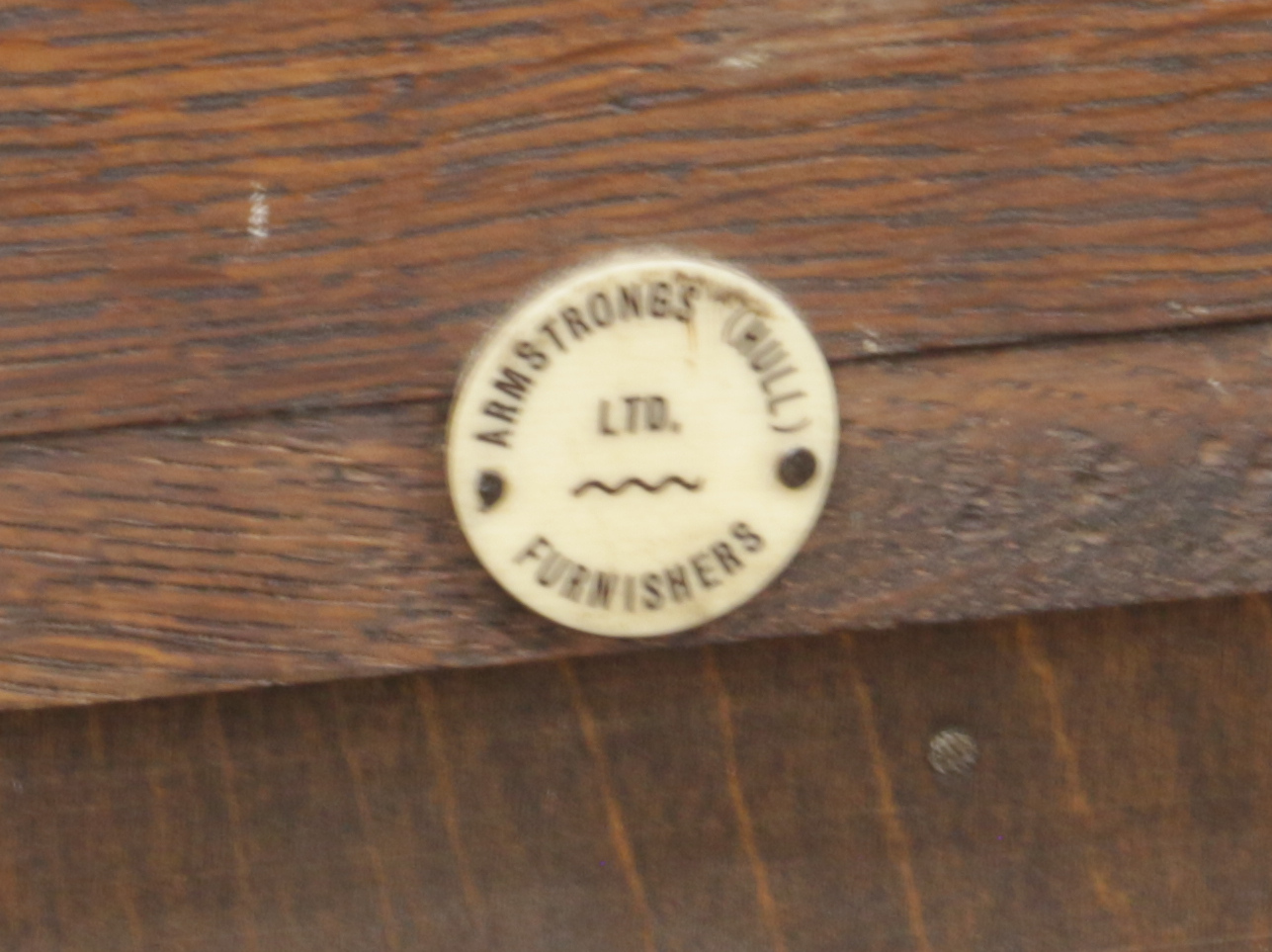 An Edwardian carved oak pot cupboard raised on tapering square cut legs. - Image 2 of 2