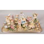A tray of mostly ornamental fairies to include Leonardo collection, Nao figure etc.
