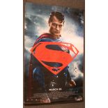 A large Batman V Superman advertising poster 150.5cm x 244cm.