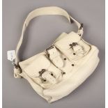 A Mulberry cream leather Blenheim handbag.