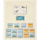 An album of Marshall island stamps.