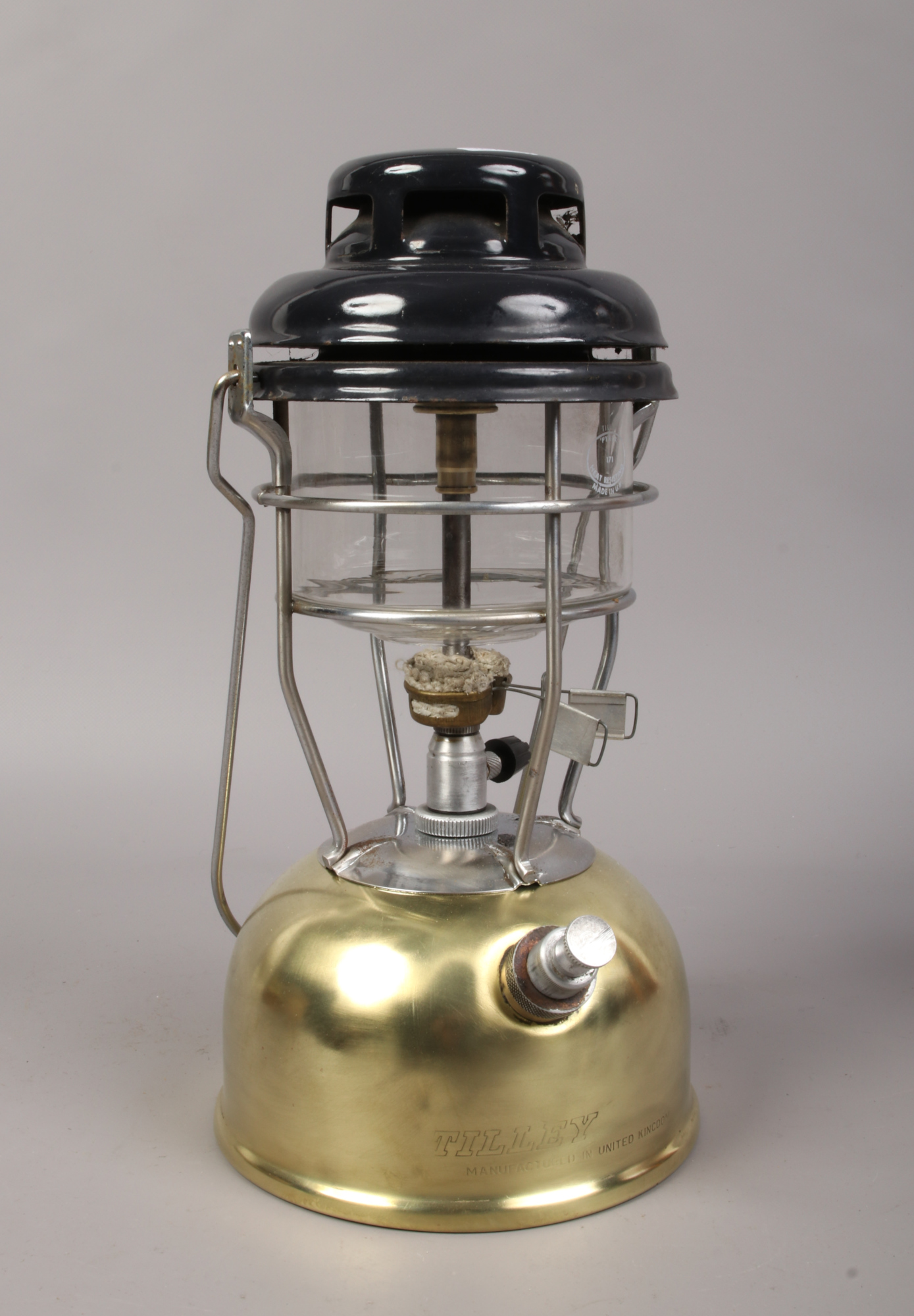 A well polished example of brass Tilly lamp.