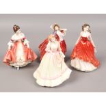 Four Royal Doulton ceramic lady figures to include Special Occasion HN4100, Southern Belle HN2229