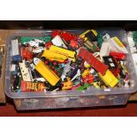 A large collection of Matchbox and Corgi Diecast toy vehicles to include vintage examples.