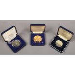 *3 medals Three cased Tower mint Metropolitan Police limited edition nickel silver medals, including