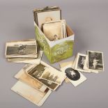 A quantity of mostly late 19th / early 20th century cabinet portraits and photographs.