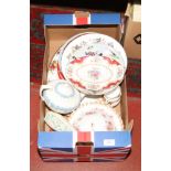 A box of miscellaneous ceramics to include Royal Albert Old Country Roses meatplate, Wedgwood