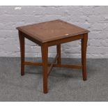 A G plan mahogany occasional table.