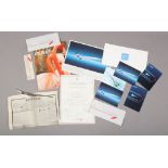 A wallet of Concorde and Vulcan Bomber memorabilia pertaining to the formation flight of the
