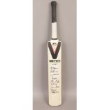 A signed Slazenger 1200 Titan cricket bat.