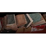 A quantity of 19th century ledger books, approximately 14.