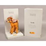 A boxed Steiff Disney showcase collection Bambi mohair soft toy.