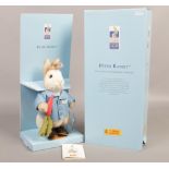 A boxed Steiff mohair 100 years anniversary edition Peter Rabbit.