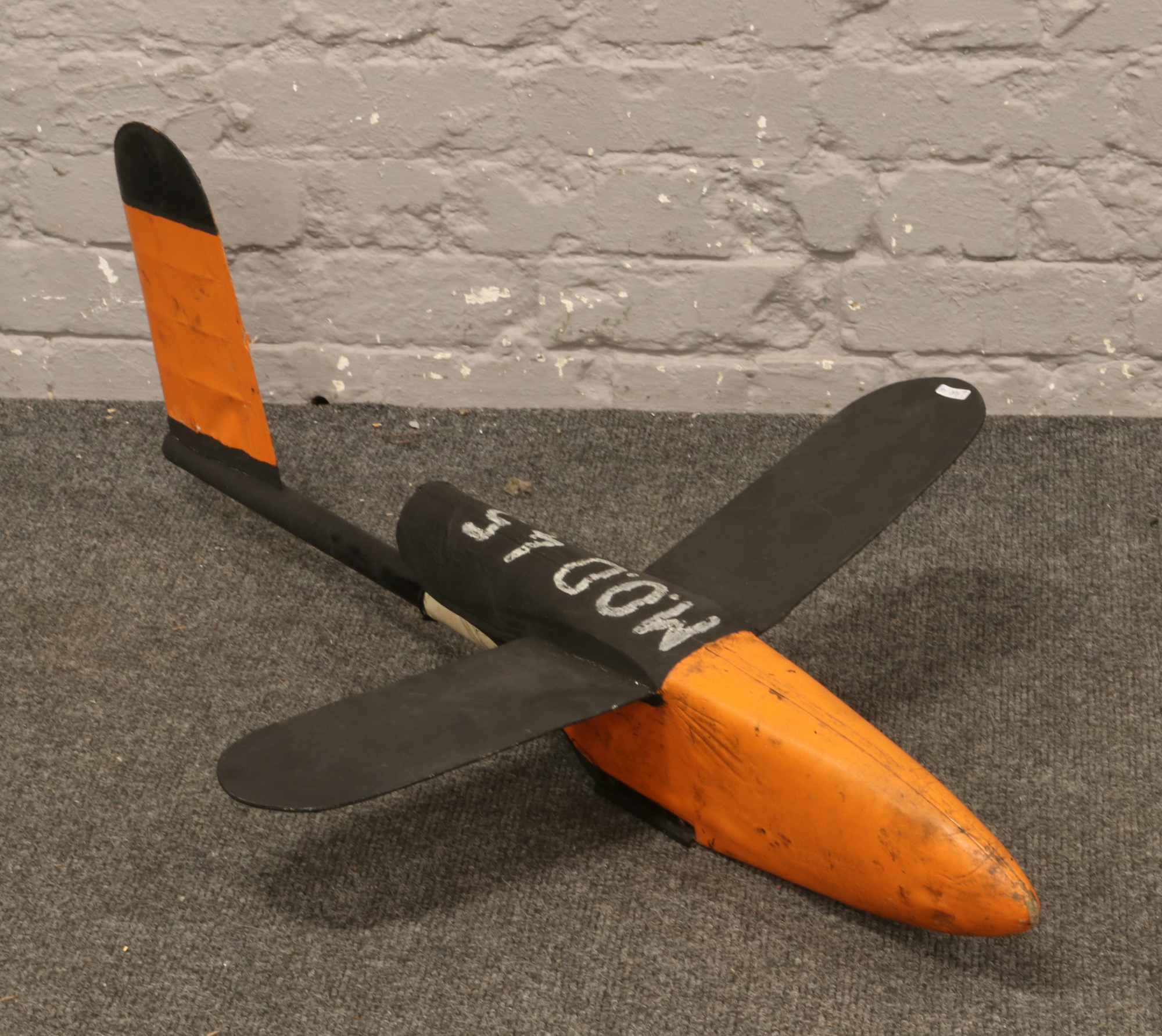 A scratch built model M.O.D 45 drone aircraft.