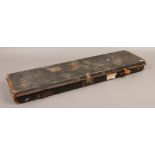 A James Dalziel Dougall gun and rifle manufacturers leather bound gun case.