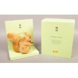 A boxed Steiff mohair Squirrel Nutkin soft toy.